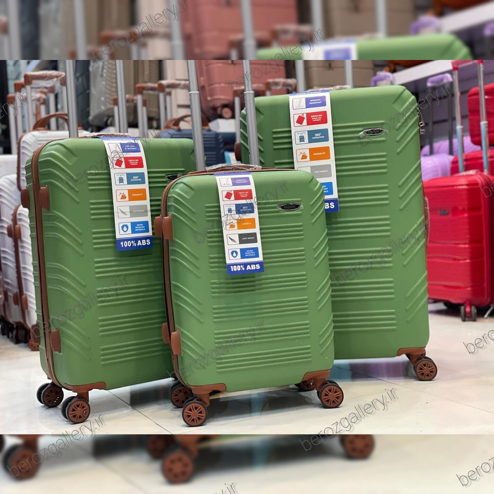 چمدان سه تکه هاسونی(hossoni) سه رقم - تصویر 22