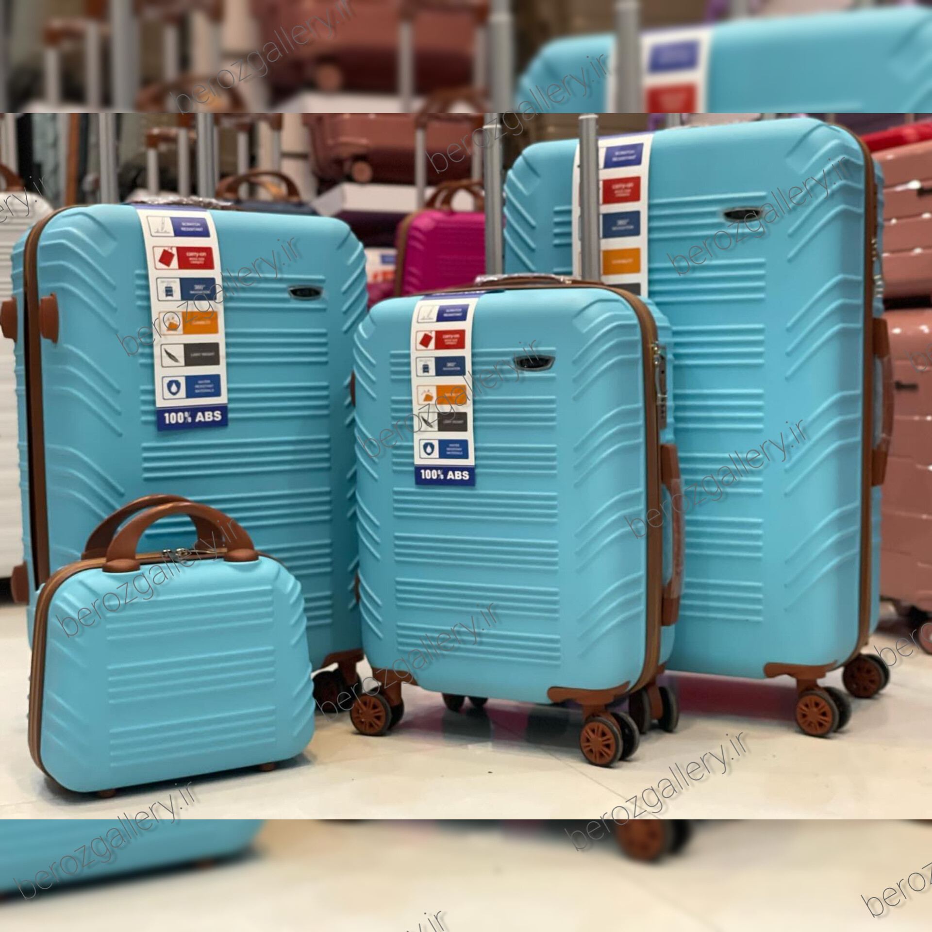 چمدان سه تکه هاسونی(hossoni) سه رقم - تصویر 21