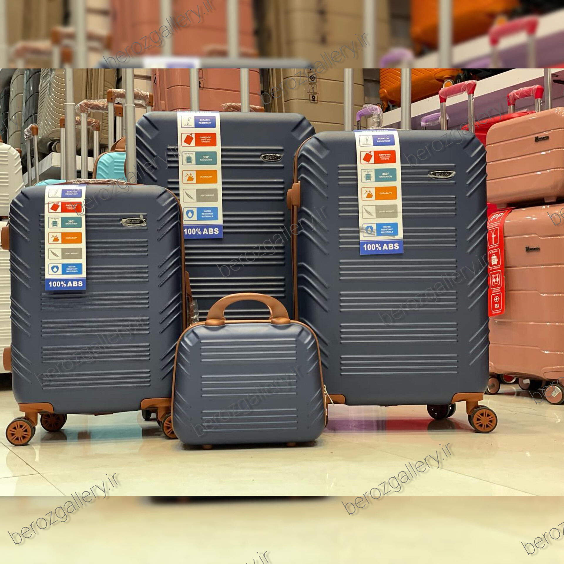 چمدان سه تکه هاسونی(hossoni) سه رقم - تصویر 20