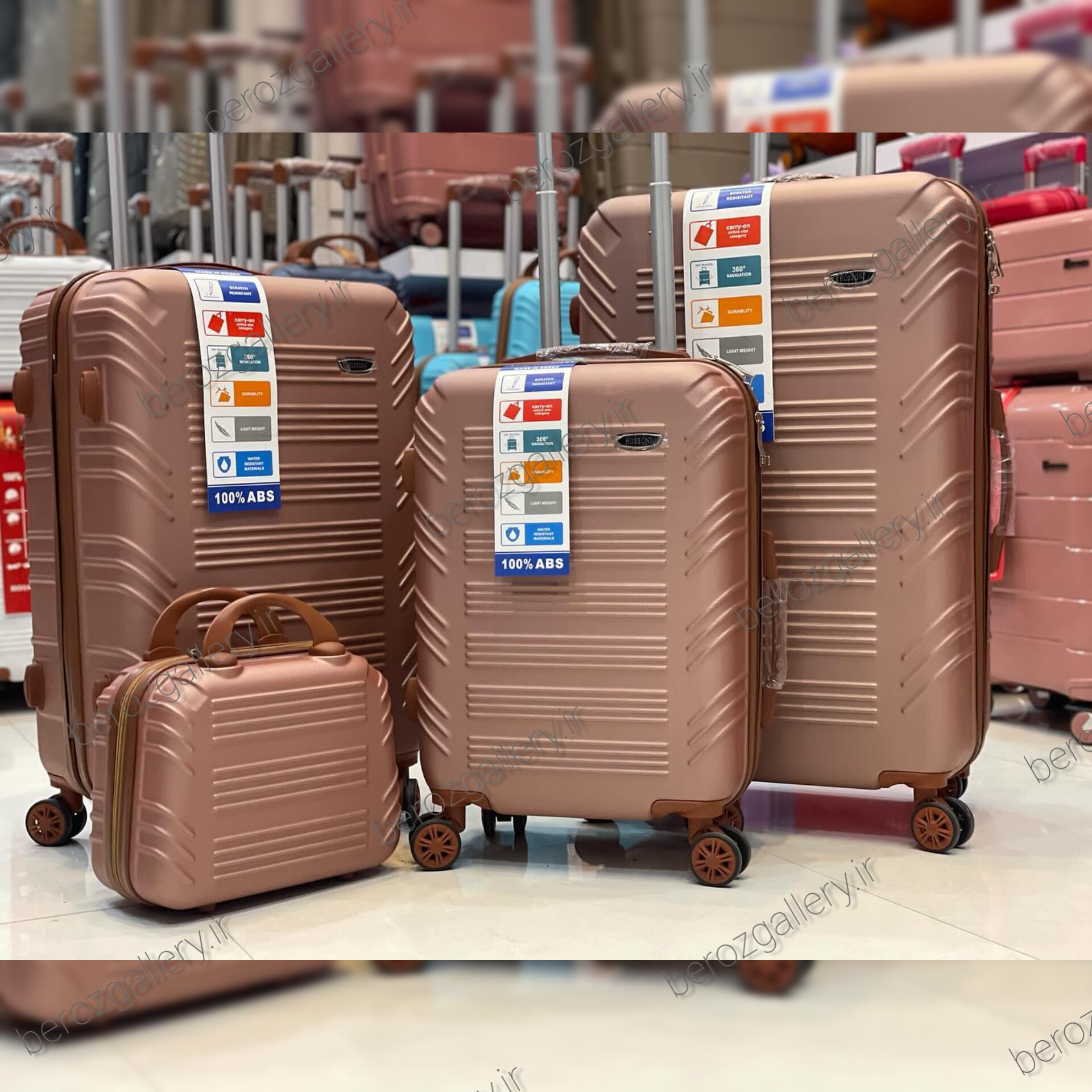 چمدان سه تکه هاسونی(hossoni) سه رقم - تصویر 16