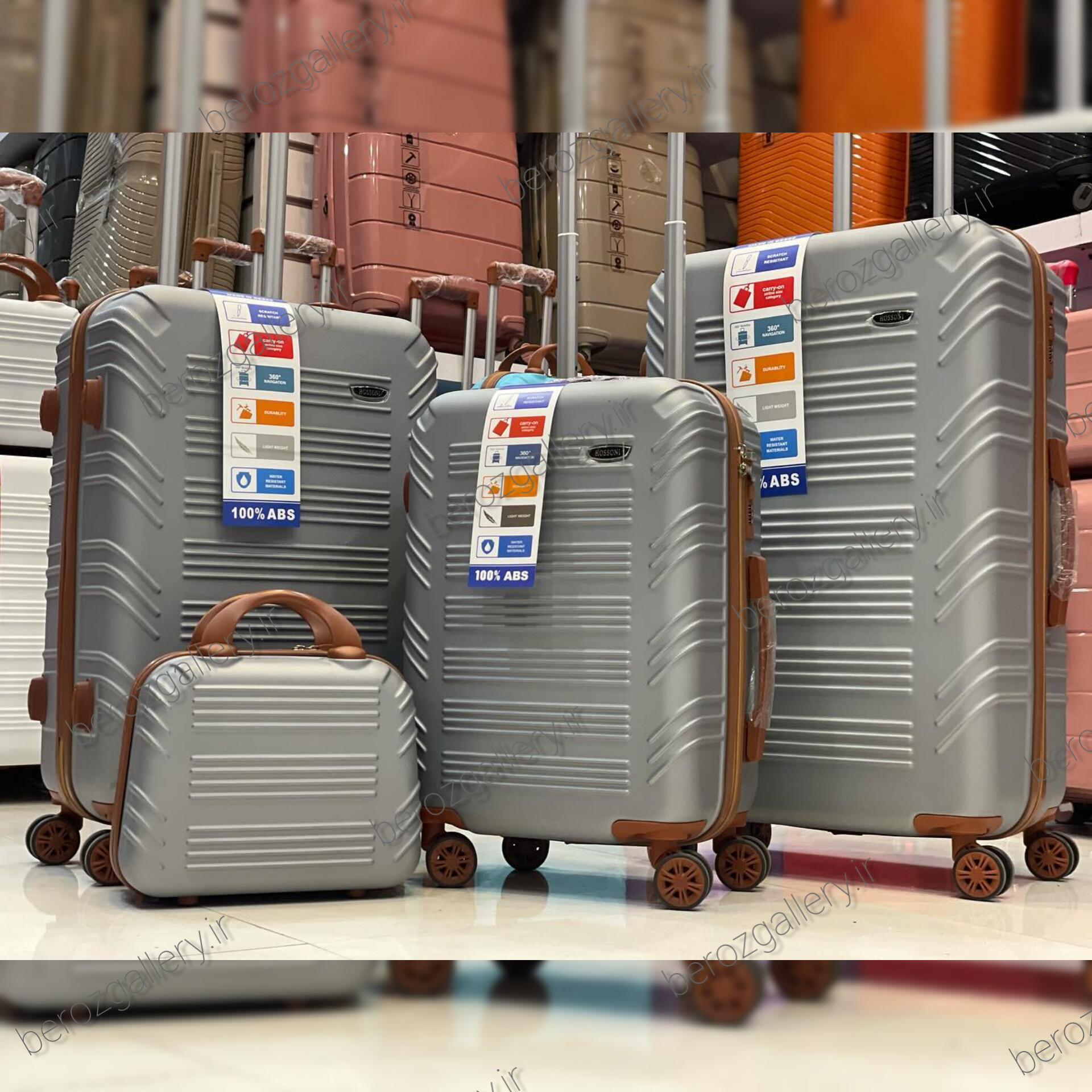 چمدان سه تکه هاسونی(hossoni) سه رقم - تصویر 18