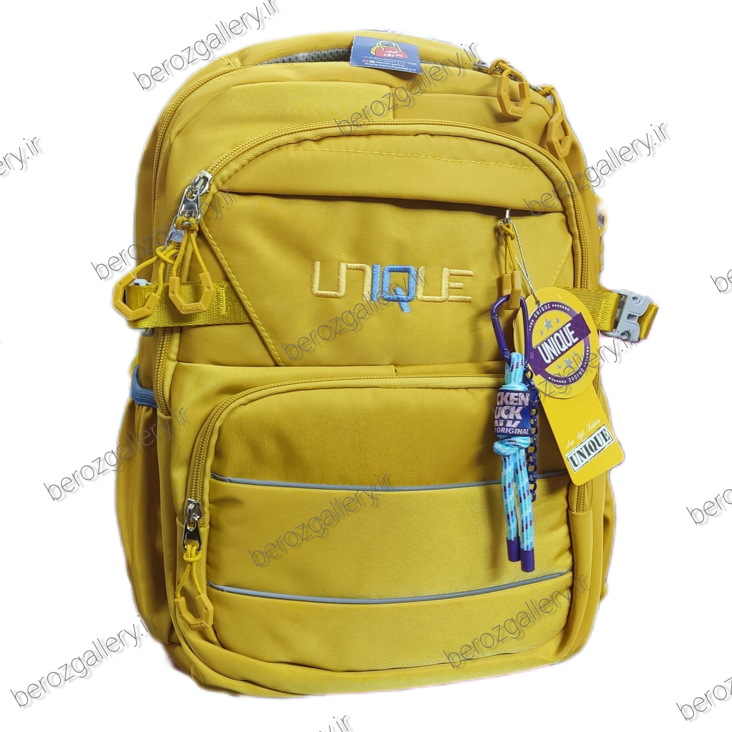 کوله پشتی برند یونیک کیف مدرسه شبرنگ - تصویر 5