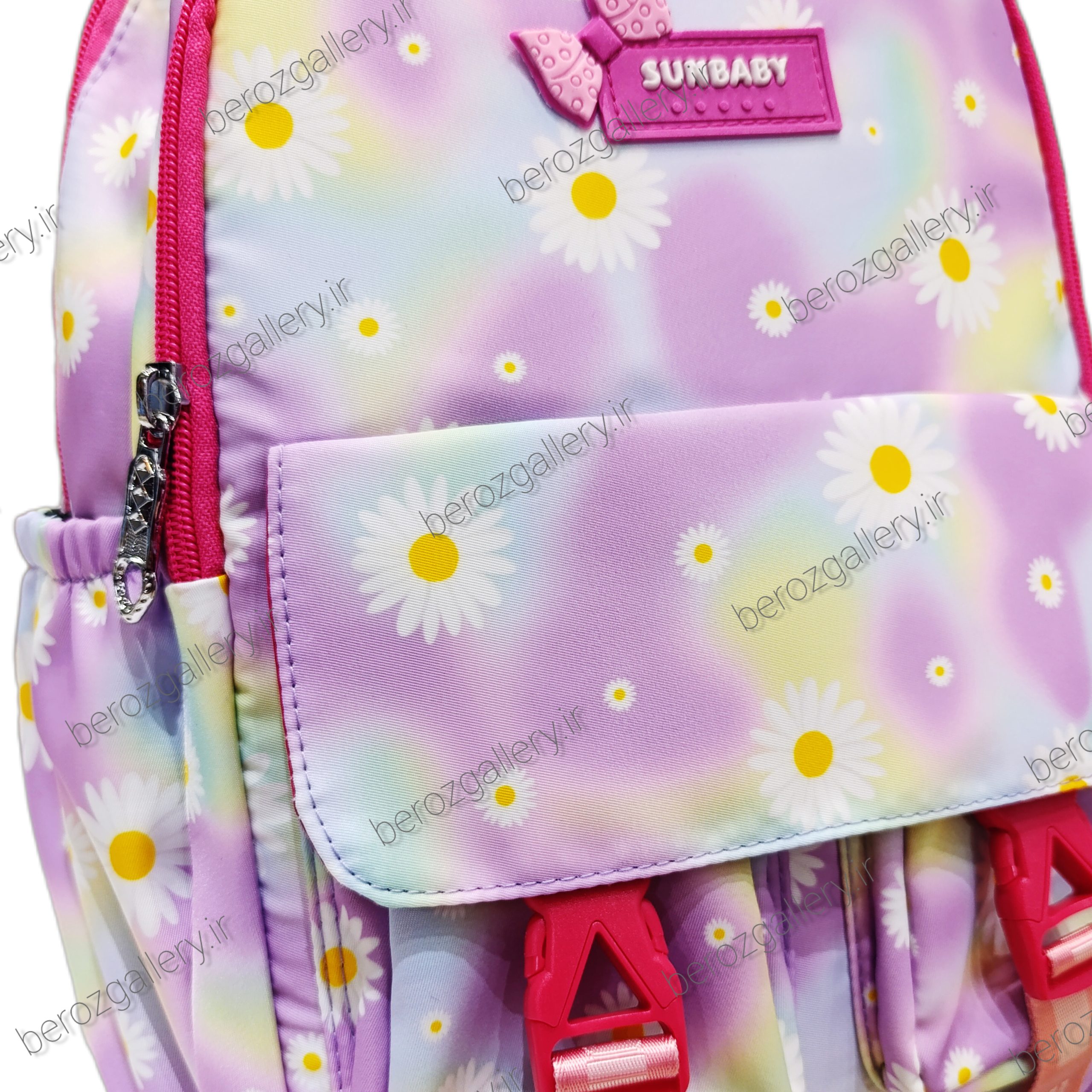 کوله پشتی گل بابونه sunbaby کیف مدرسه دخترانه - تصویر 3