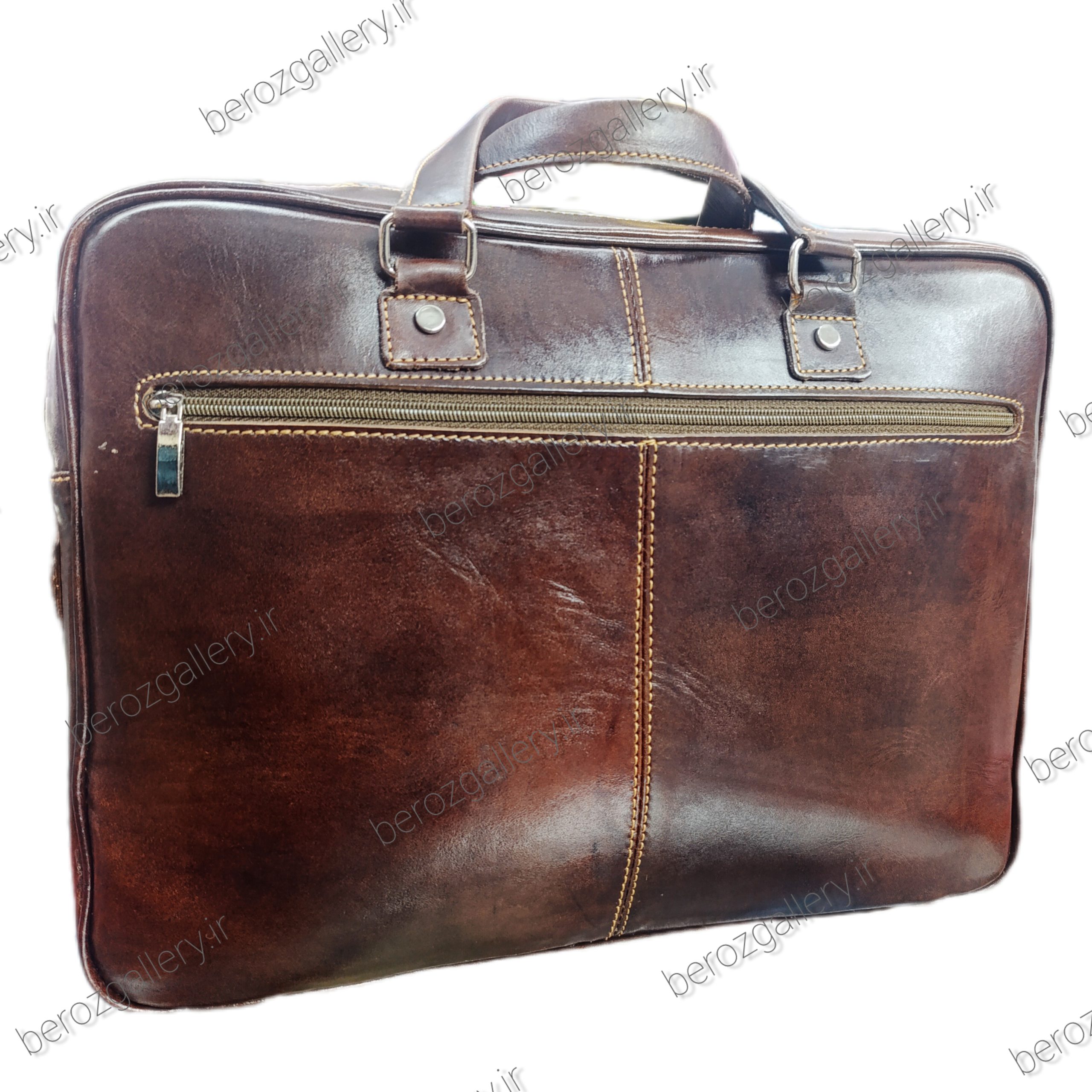 کیف اداری چرم طبیعی اسپرت زنانه و مردانه - تصویر 5