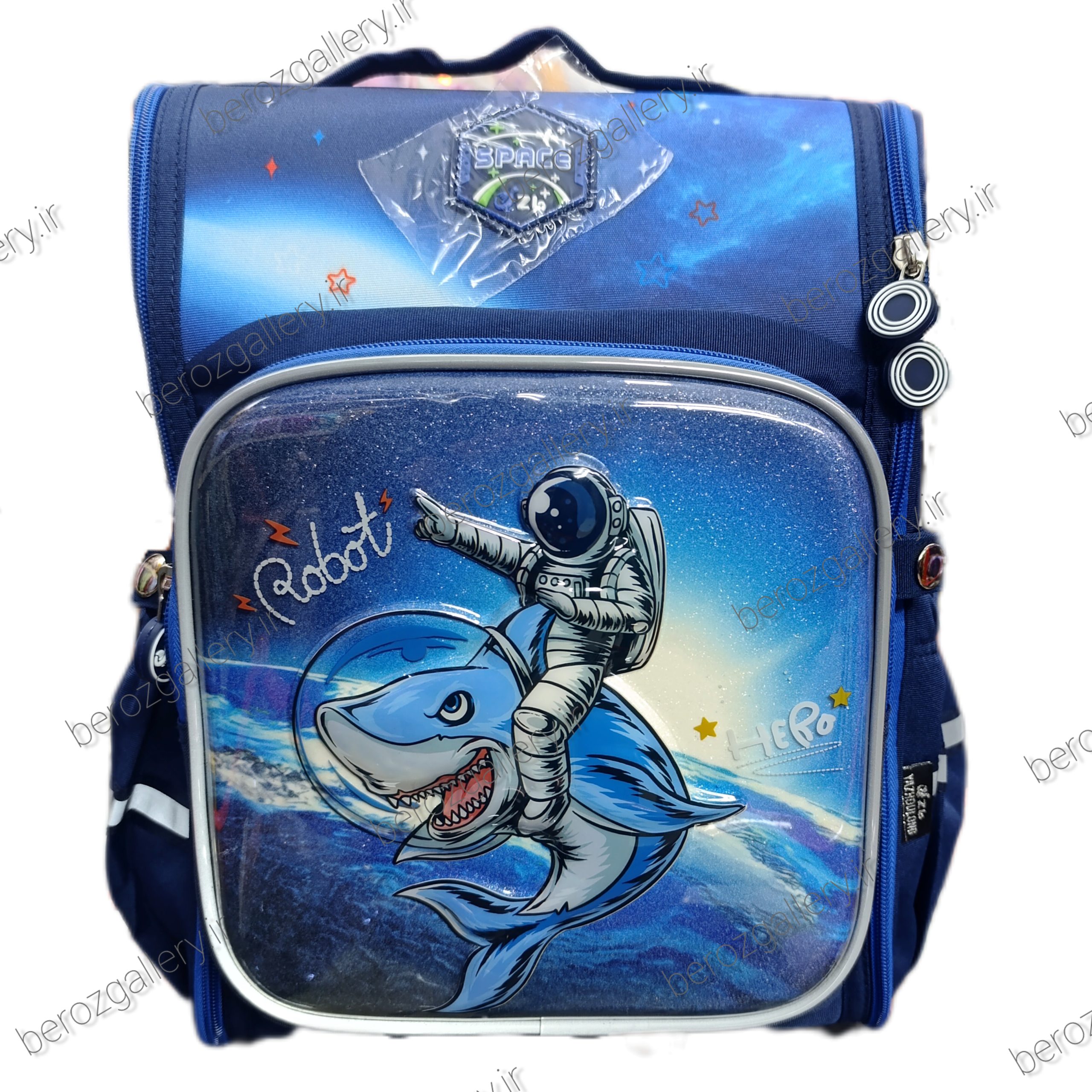 کوله پشتی صندوقی کیف مدرسه وارداتی پسرانه فضانوردی خارجی - تصویر 4
