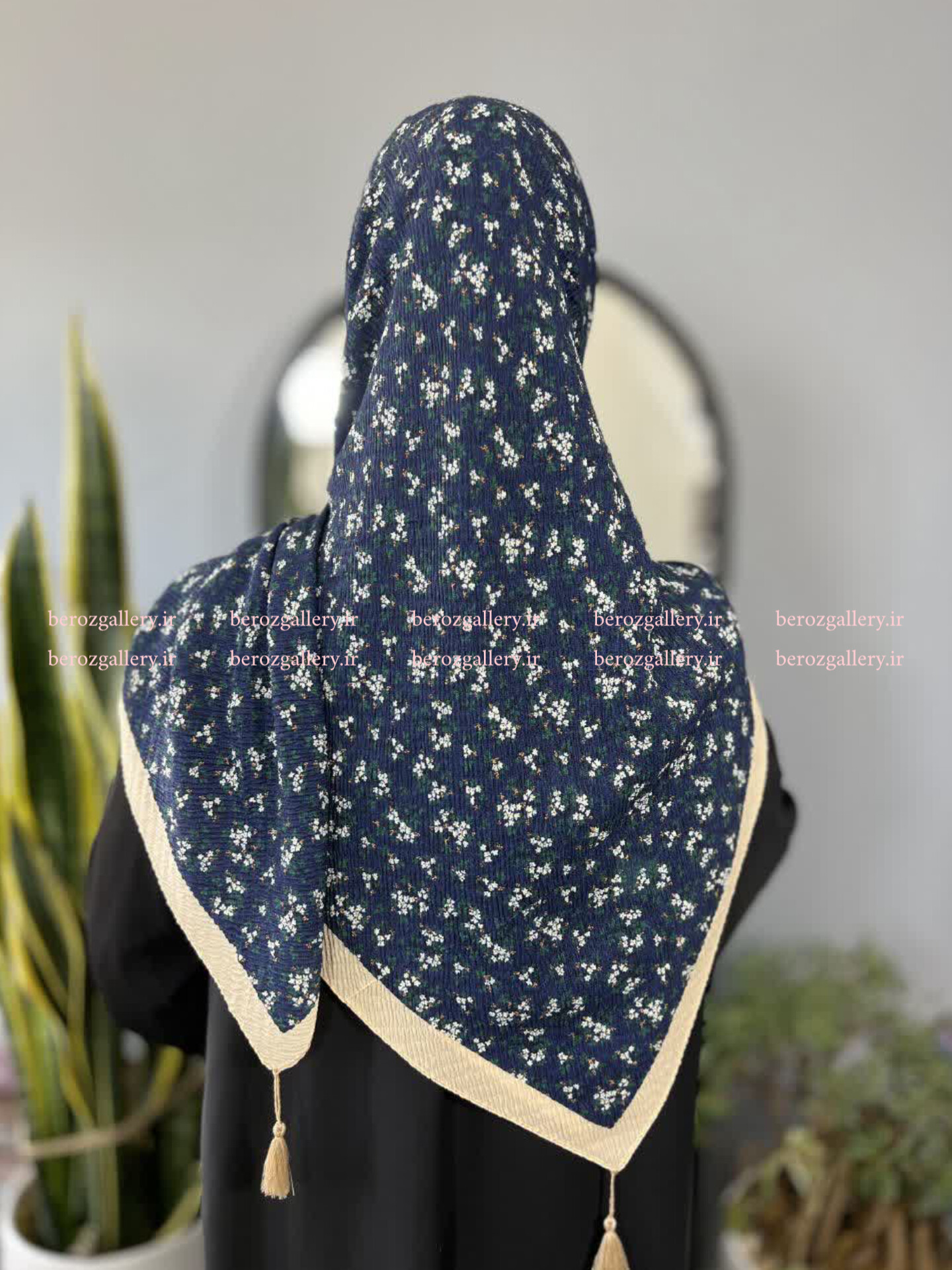 روسری پلیسه برشکا گلدار قواره ۱۳۰ - تصویر 20