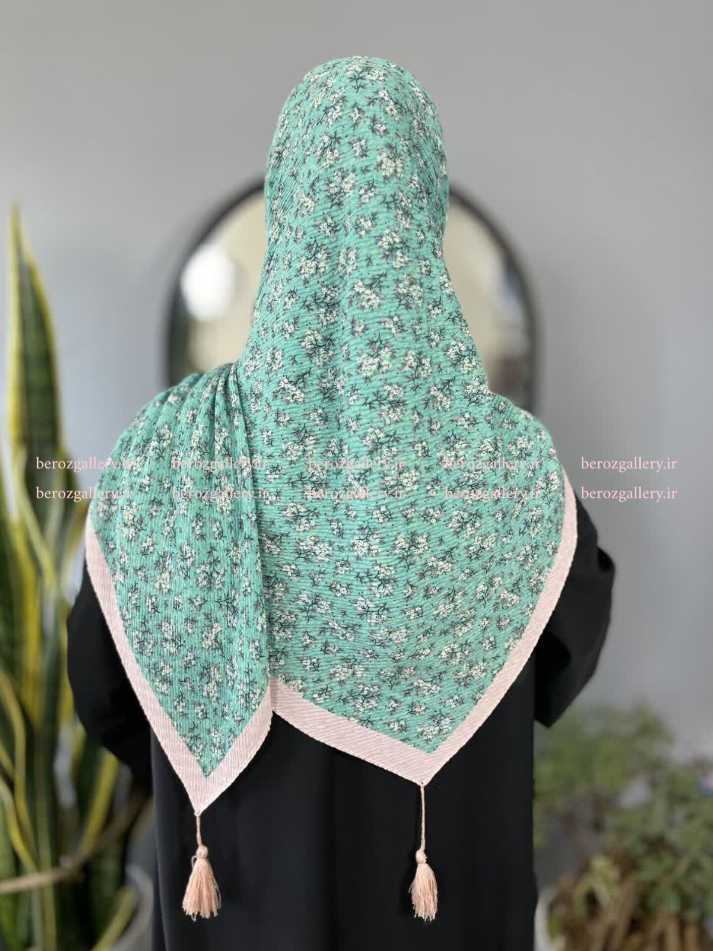 روسری پلیسه برشکا گلدار قواره ۱۳۰ - تصویر 29